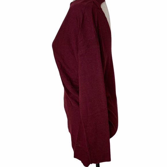 Vimmia Shavasana Reversible Burgundy Sweater Size S NWT - Picture 3 of 8